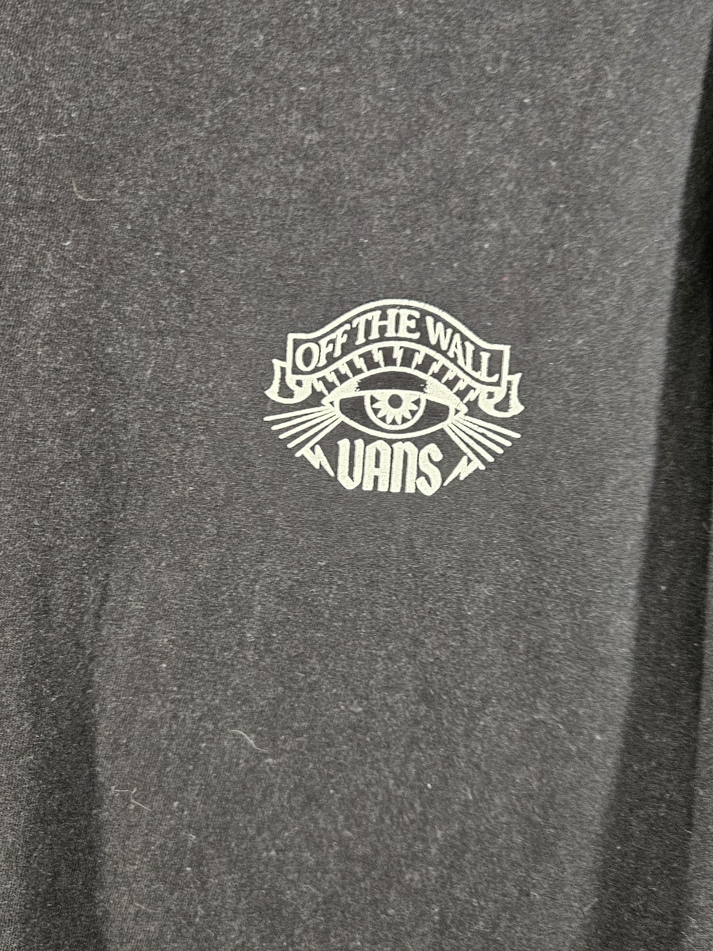 Vans Men's Black 'Off The Wall' Logo T-Shirt #256 - Picture 2 of 5